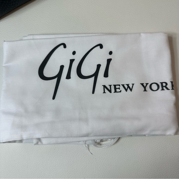 NEW GIGI NEW YORK TEDDIE LEATHER PYTHON EMBOSSED BLACK TOTE - Picture 12 of 12